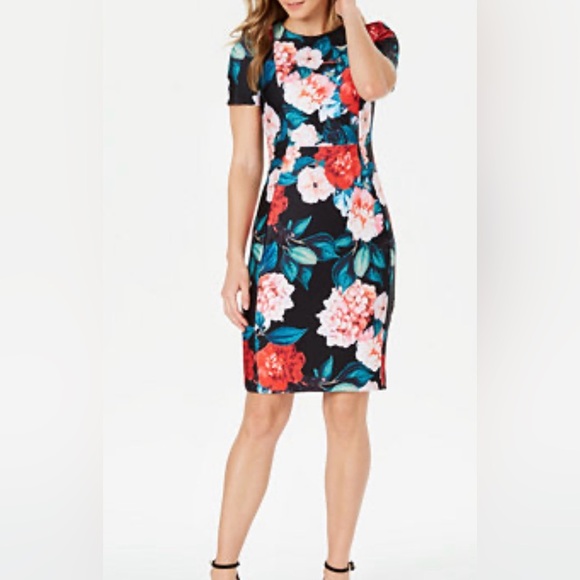 Calvin Klein Floral Dress - Picture 1 of 7